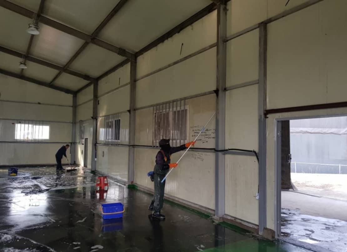 파주 일산 김포 인천 창고 바닥청소 전문업체 고고크린 작업 현장